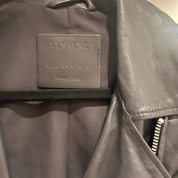 All Saints Balfern Leather Biker Jacket